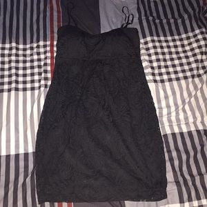 Black rose design dress